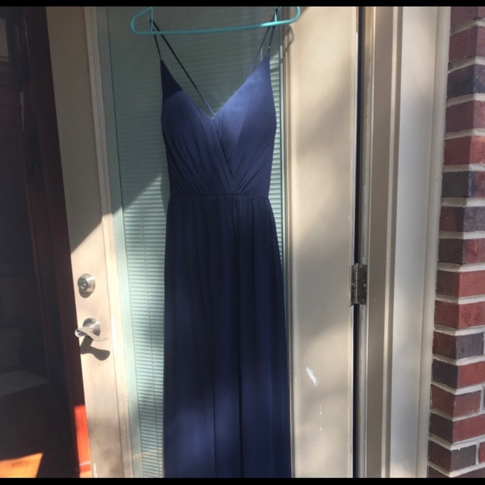 Bill Levkoff Navy Blue Bridesmaid/Formal Dress